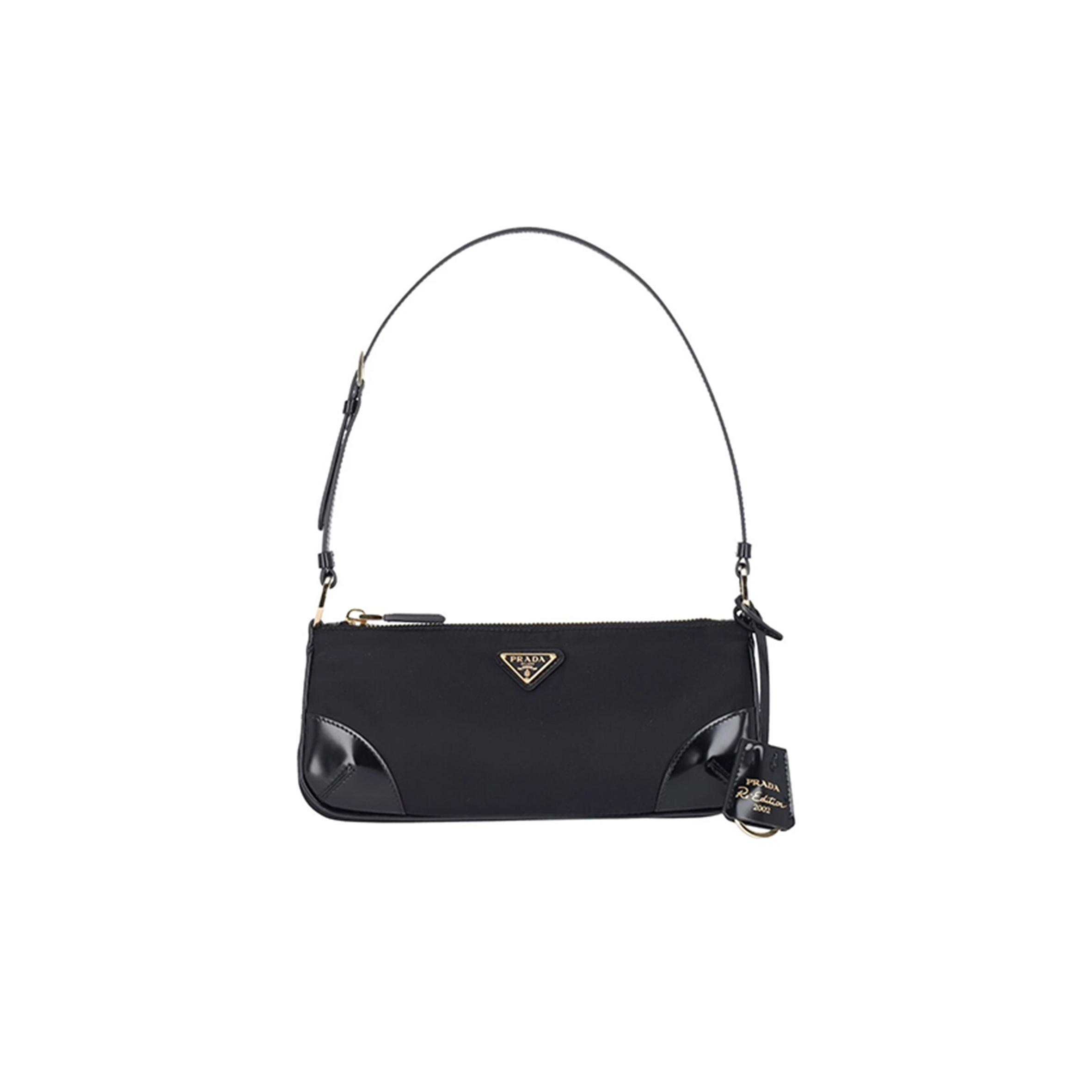 PRADA BLACK SHOULDER BAG 1BC20 (23.5*10*5cm) 
